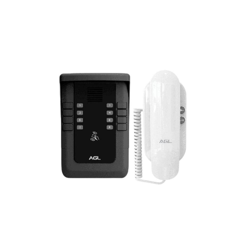 Porteiro Coletivo AGL S500, 6 Pontos, Controle de Acesso, Preto