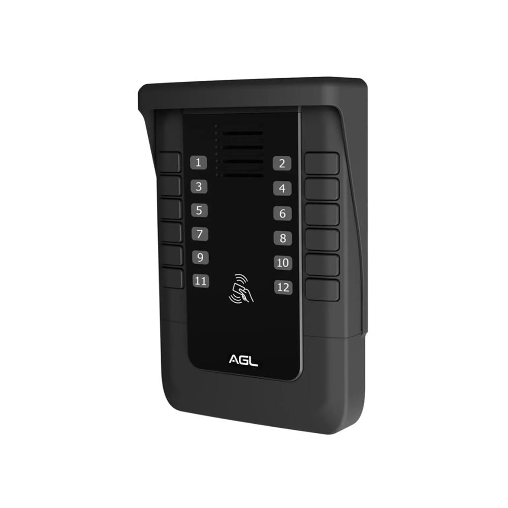 Porteiro Coletivo S500 Mifare AGL, 13,56 MHz, Bluetooth, 12 Pontos, Controle Via App, Preto