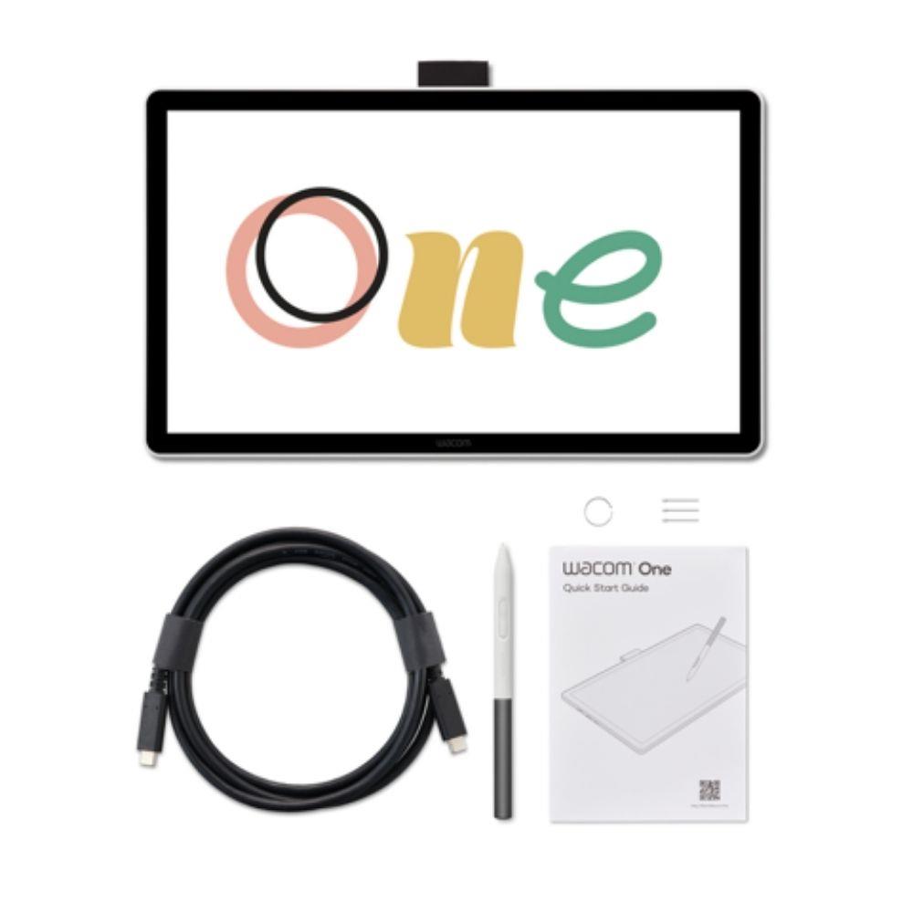 Mesa Digitalizadora com tela Wacom One, Tela Criativa 14", Caneta Inclusa, USB-C, Branco