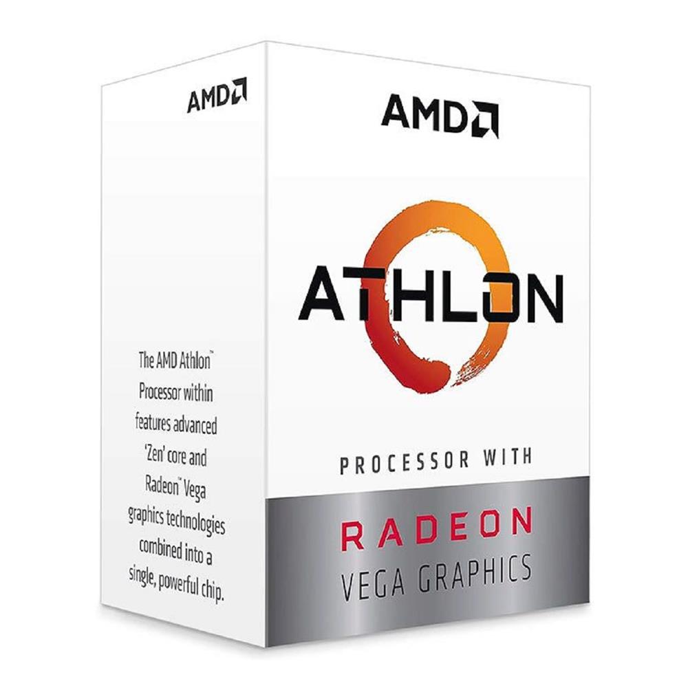 Processador AMD Athlon 3000G, 3.5GHz, 2-Core 4-Threads, Cache 5MB, AM4