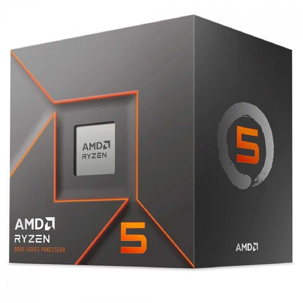Processador AMD Ryzen 5 8400F, 4.2GHz (4.7GHz Turbo), 6-Cores 12-Threads, AM5, Com Cooler