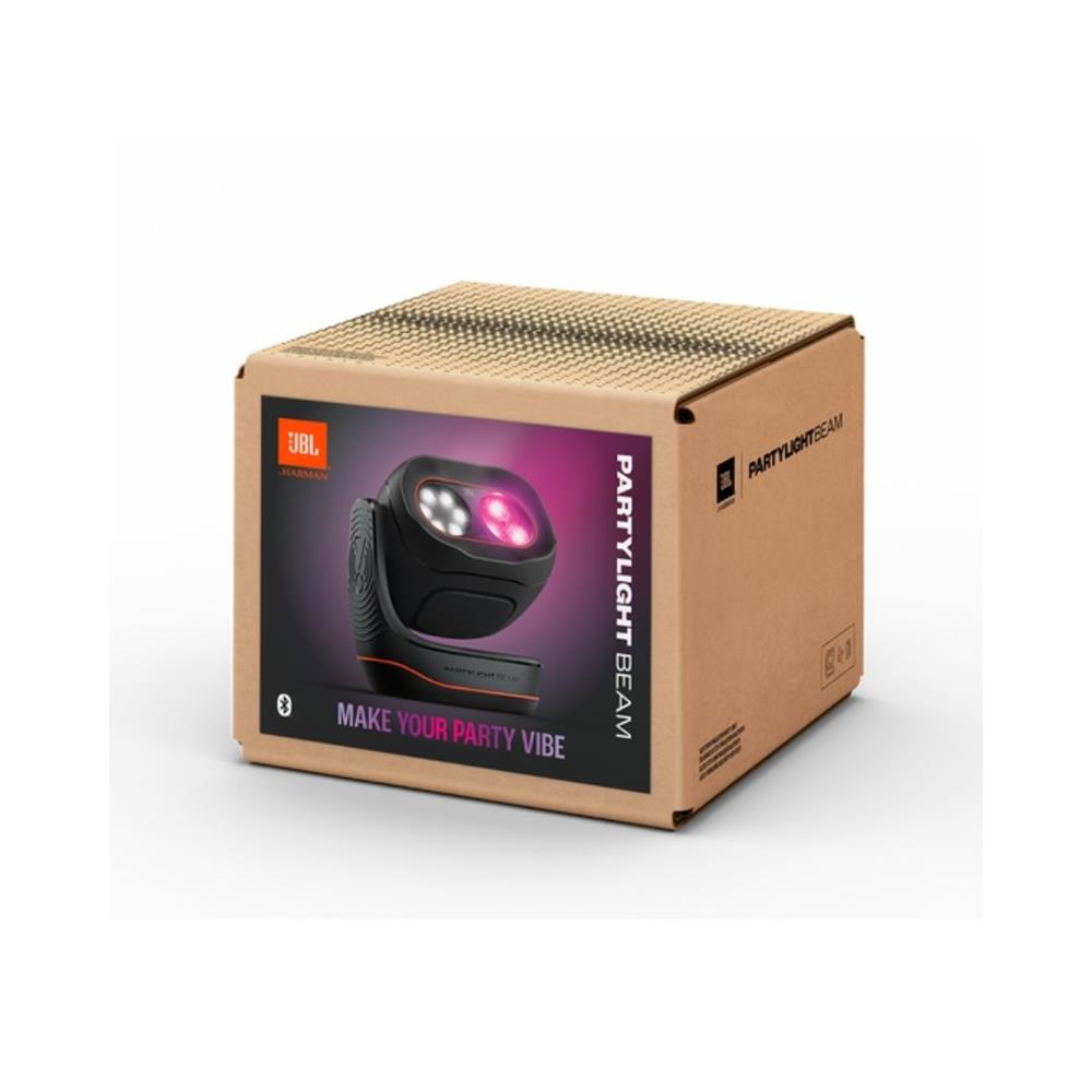 JBL PartyLight Beam, Projeção de Luzes RGB 20 W, Bluetooth Auracast, Preto