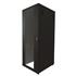 Rack Piso 19&#34; 16u P660 Porta De Vidro Preto Fibracem