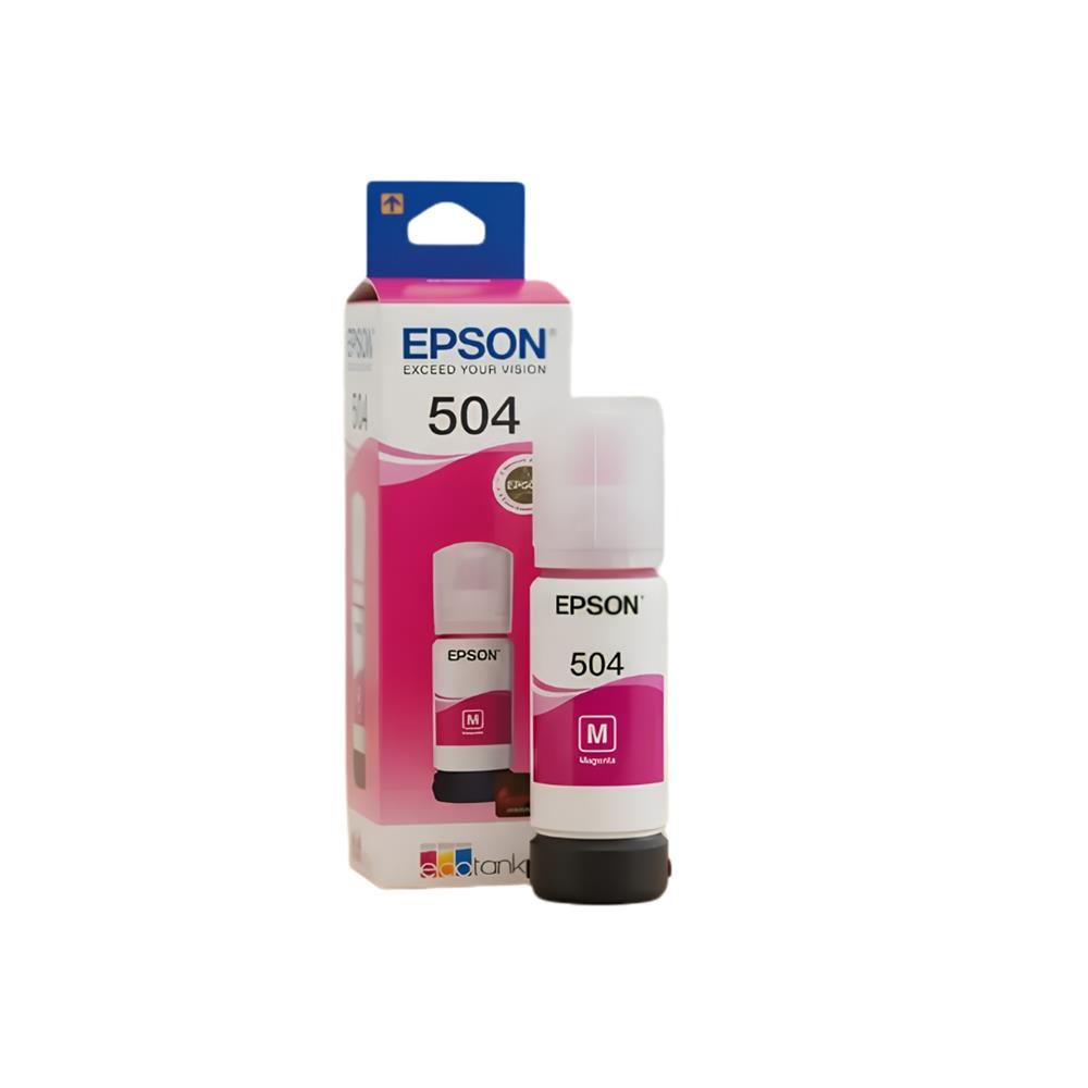 Refil de Tinta Epson T504 Magenta, 70ml, T504322