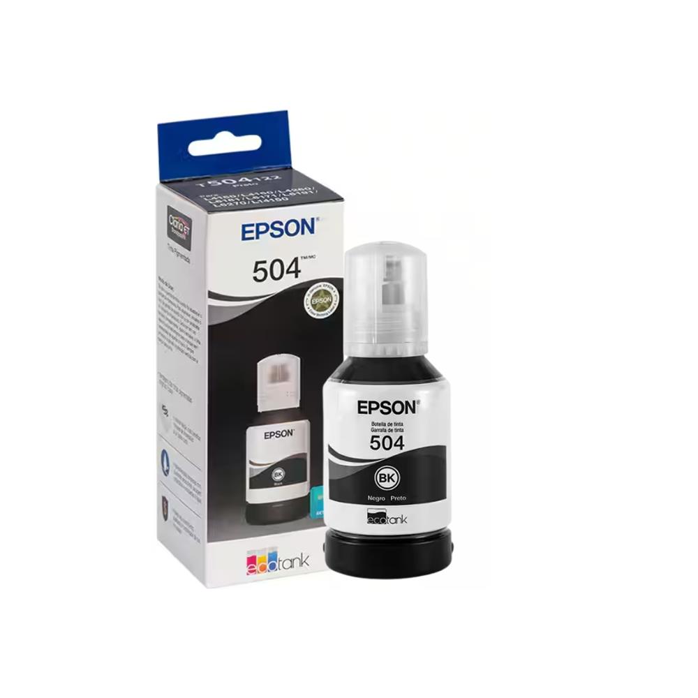 Refil de Tinta Epson T504 Preto, 127ml, T50412BR