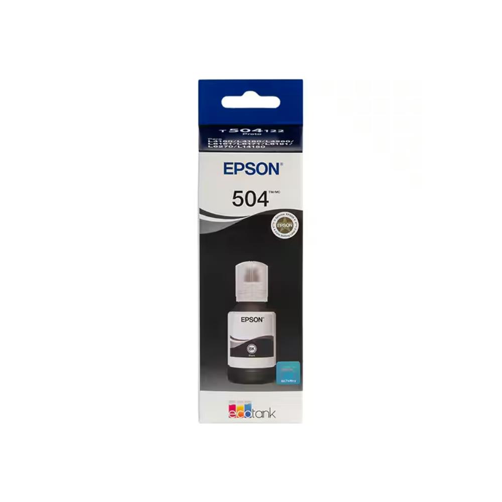 Refil de Tinta Epson T504 Preto, 127ml, T50412BR
