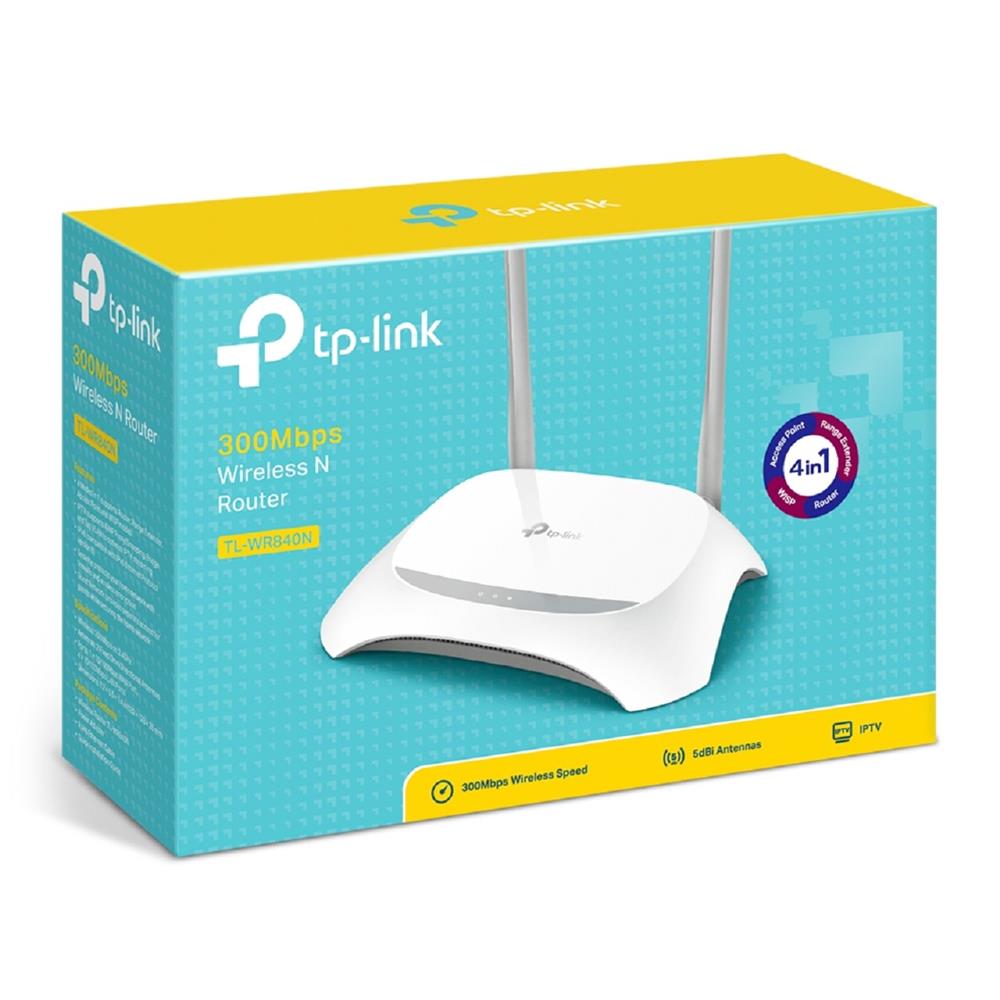 Roteador TP-Link TL-WR840N V6 Single Band 300 Mbps branco
