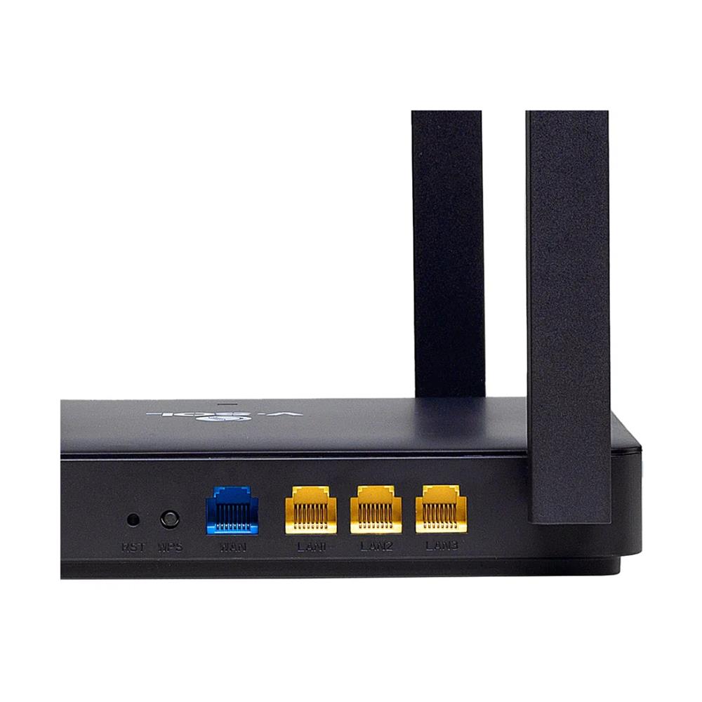 Roteador V-SOL HG5020-AX15-4G, Wi-Fi 6 AX1500, Dual Band, 4 Portas Gigabit, 4 Antenas 5dBi, WPA3, IPv6