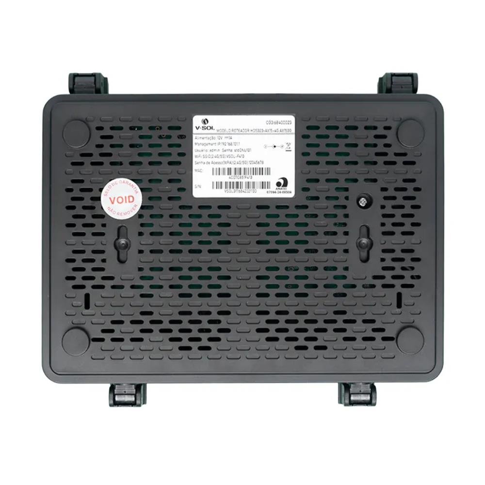 Roteador V-SOL HG5020-AX15-4G, Wi-Fi 6 AX1500, Dual Band, 4 Portas Gigabit, 4 Antenas 5dBi, WPA3, IPv6