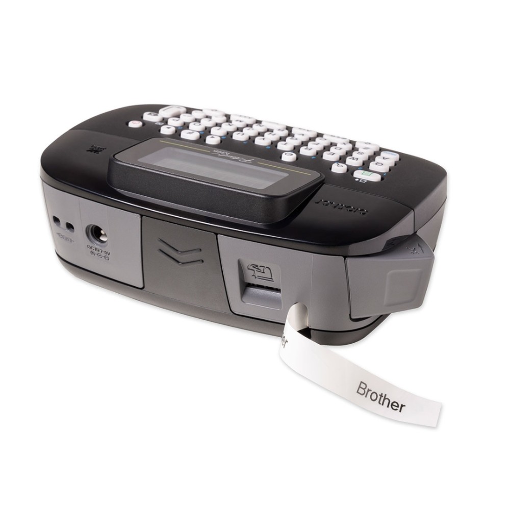 Rotulador Eletrônico Portátil Brother, PT-M95BKBP, Impressão por Transferência Térmica, Etiquetas de Até 12 mm, Display LCD, Preto