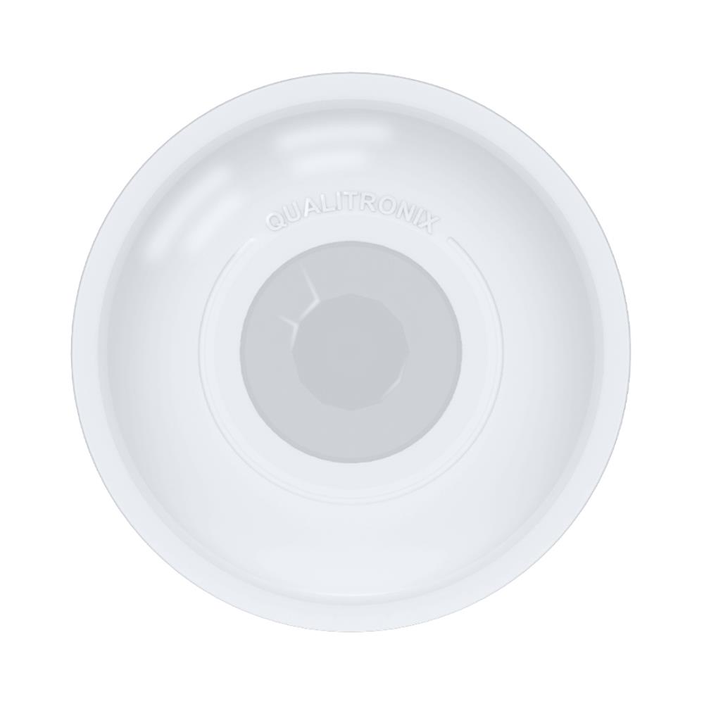 Sensor de Presença Qualitronix QA18MB, Teto 360°, 4 Funções, Embutir ou Sobrepor, Branco