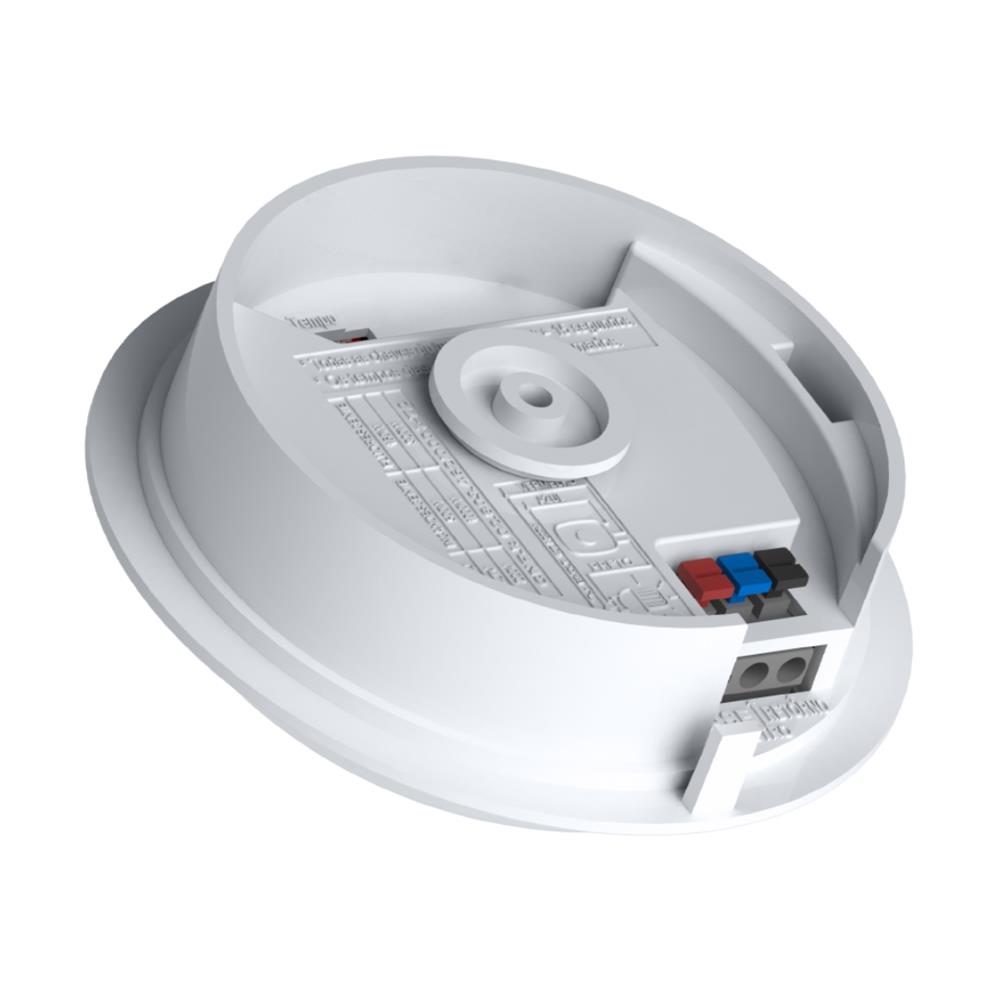Sensor de Presença Qualitronix QA18MB, Teto 360°, 4 Funções, Embutir ou Sobrepor, Branco
