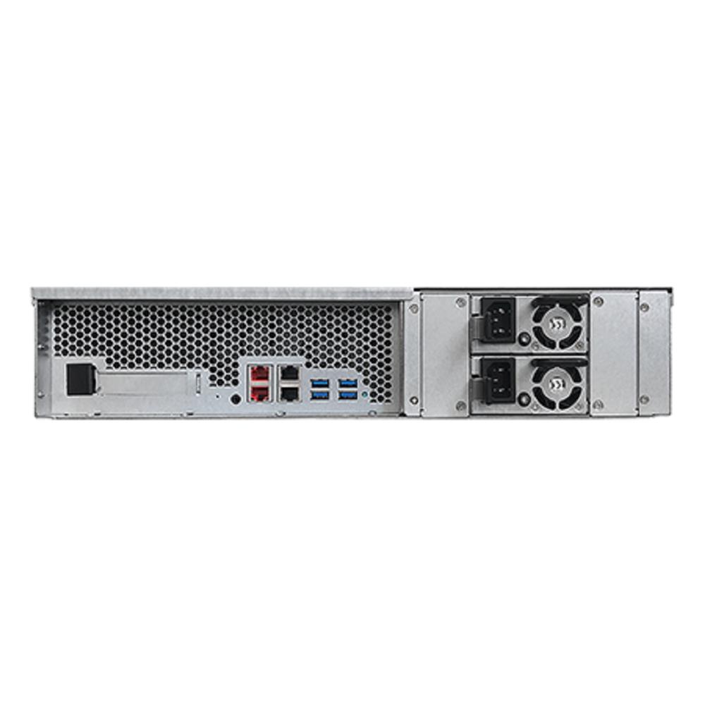 Servidor NAS Asustor AS6512RD, 12RD, Intel ATOM C3538 Quad-Core 2.1 GHz, 8GB DDR4, Prata