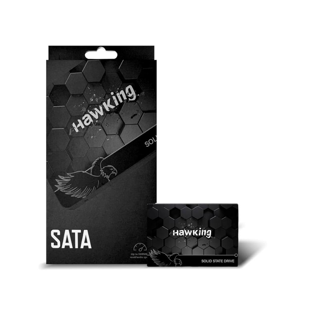 SSD 480GB Hawking SATA 2.5", SATA III 6Gb/s, Leitura 500MB/s, Gravação 450MB/s, HKPSA-480, Preto