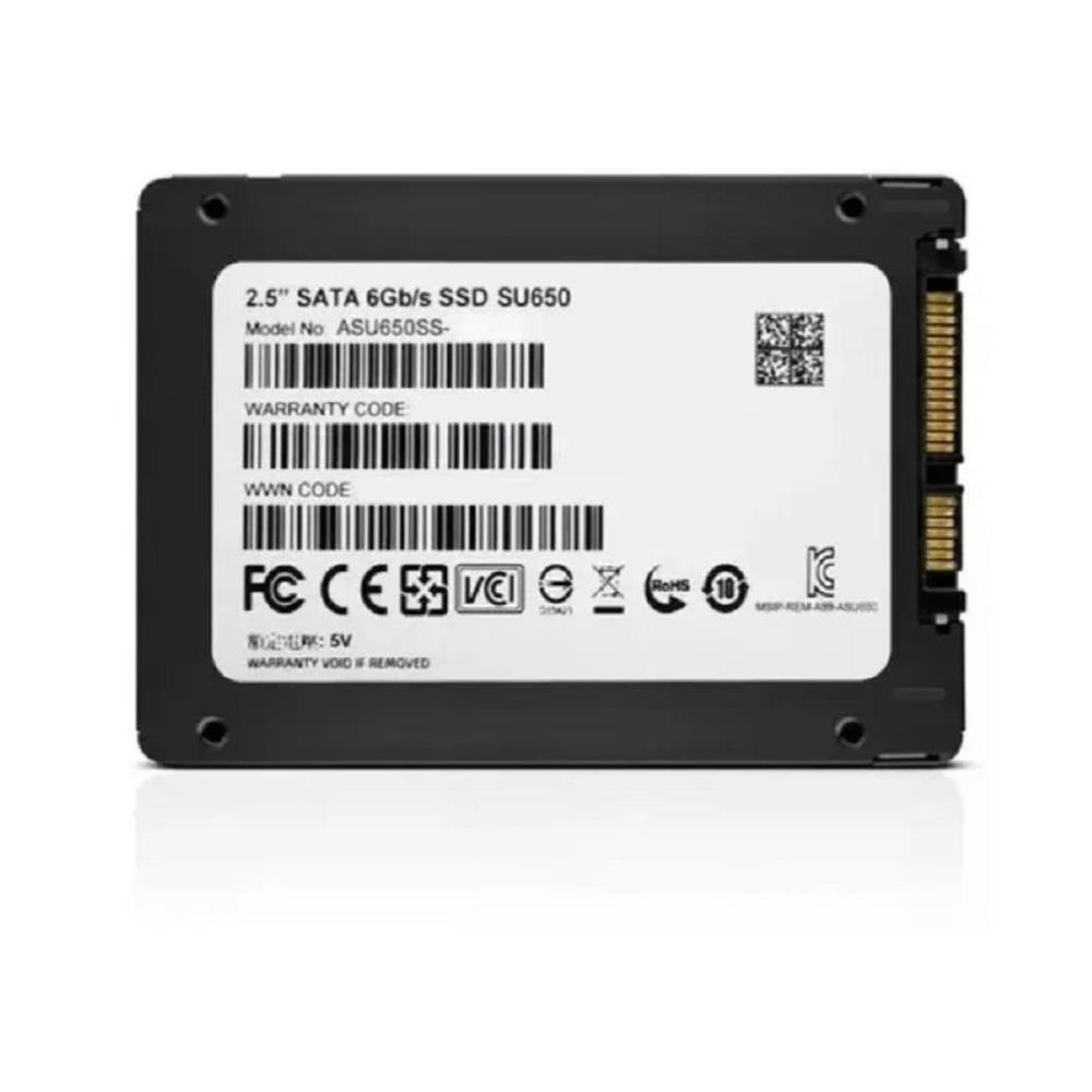 SSD Adata SU650, 240GB, Sata III, Leitura 520MB/s e Gravação 450MB/s
