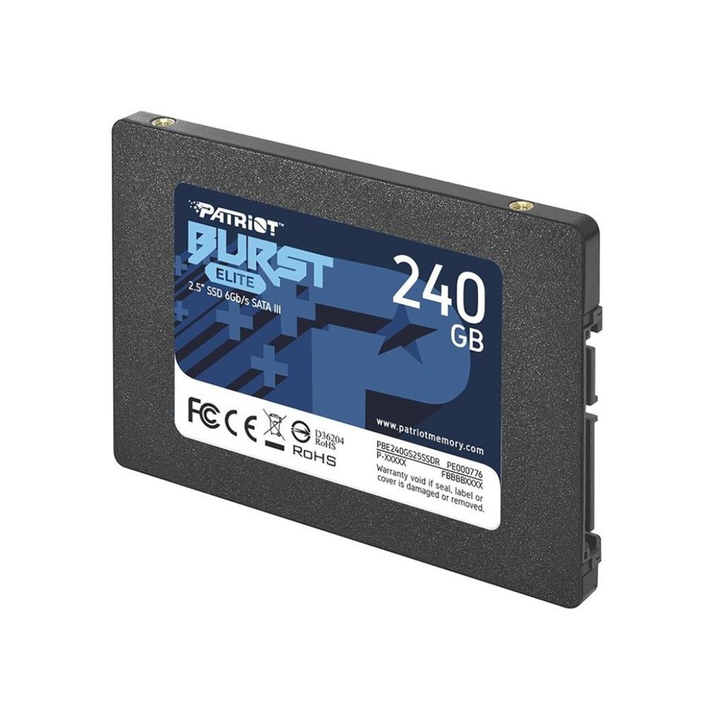 SSD Patriot Burst Elite, 240GB, Sata III, Leitura 450MB/s e Gravação 320MB/s