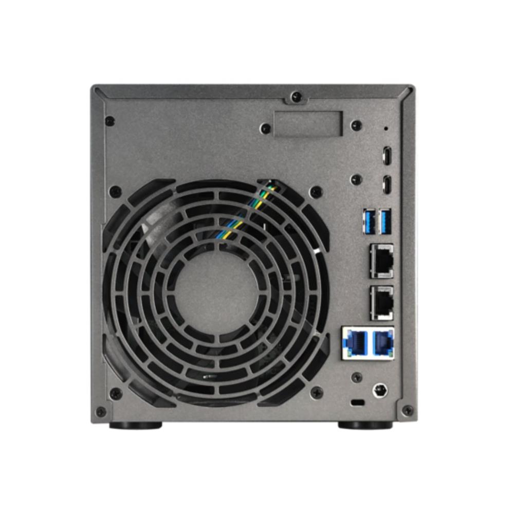 Storage Asustor AS6804T, 04 Baias, PCIe, USB4, 10 GBe, Preto