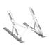Suporte Para Notebook Pix/5+/KOKAY 079-0062, Altura Ajustável, Dobrável, Até 15.6 Polegadas, Alumínio, ABS, Branco