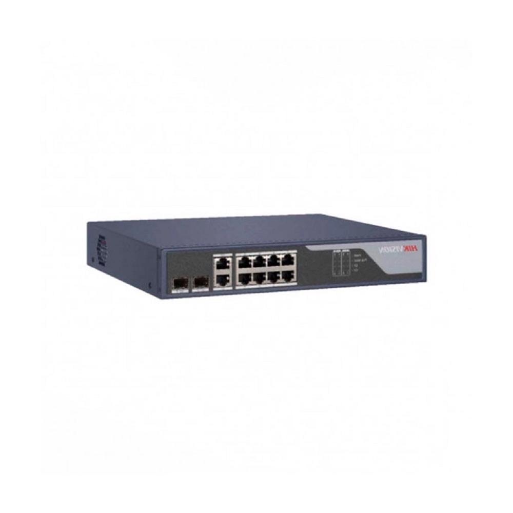 Switch 8P PoE Fast +2P HikVision DS-3E1310P-SI