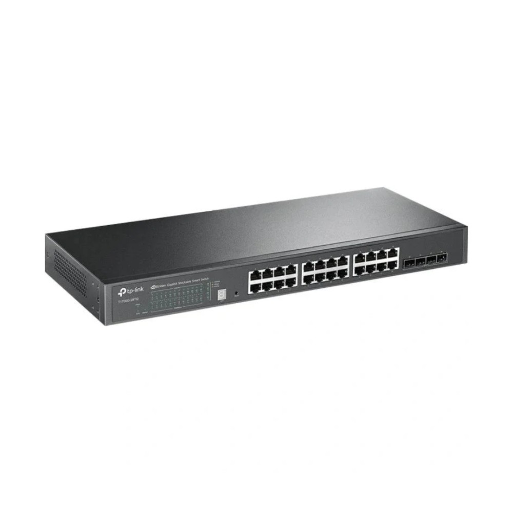 Switch Gerenciável, TP-Link, 24 Portas Gigabit, 4 Slots SFP+ 10G, TL-SG3428X, Preto