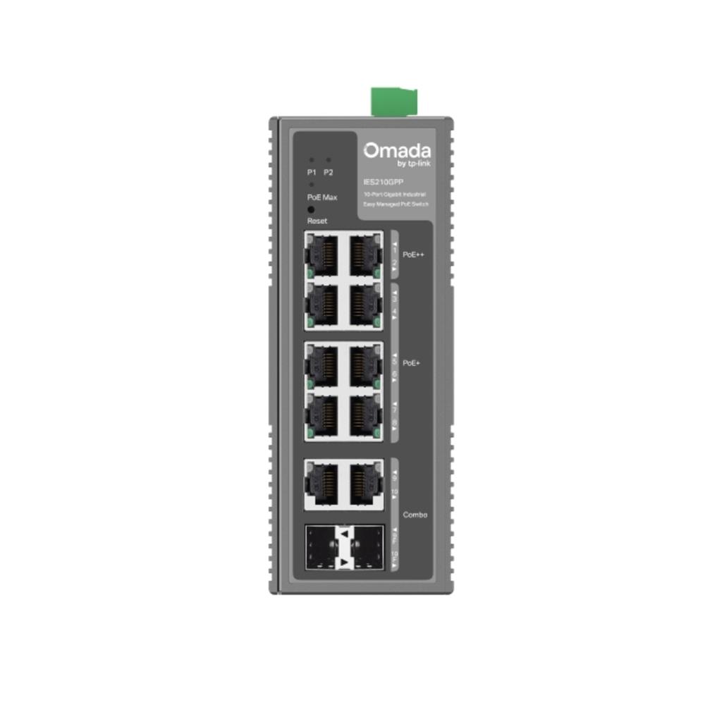 Switch Industrial TP-Link Omada IES210GPP 10 Portas Gigabit PoE+ Gerenciável