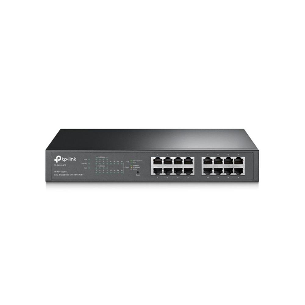 Switch Tp-Link 16 Portas, 10/100/1000, Montável Em Rack, Preto