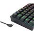 Teclado Mecânico Gamer Redragon Fizz 60%, RGB, Switch Brown, ABNT2, USB, Preto