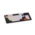 Teclado Mecânico Gamer New Hero Arkana, Rainbow, Switch Blue, ABNT2, USB, Branco e Cinza