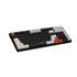 Teclado Mecânico Gamer New Hero Arkana, RGB, Switch Blue, ABNT2, USB, Preto e Cinza