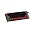 Teclado Mecânico Gamer New Hero Titan Mini 60%, Rainbow, Switch Blue, ABNT, USB, Preto e Cinza