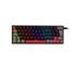 Teclado Mecânico Gamer New Hero Titan Mini 60%, Rainbow, Switch Blue, ABNT, USB, Preto e Cinza