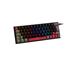 Teclado Mecânico Gamer New Hero Titan Mini 60%, Rainbow, Switch Blue, ABNT, USB, Preto e Cinza