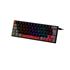 Teclado Mecânico Gamer New Hero Titan Mini 60%, Rainbow, Switch Blue, ABNT, USB, Preto e Cinza
