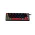 Teclado Mecânico Gamer New Hero Titan Mini 60%, Rainbow, Switch Blue, ABNT, USB, Preto e Cinza