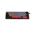 Teclado Mecânico Gamer New Hero Titan Mini 60%, Rainbow, Switch Blue, ABNT, USB, Cinza e Preto