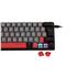Teclado Mecânico Gamer New Hero Titan Mini 60%, Rainbow, Switch Blue, ABNT, USB, Cinza e Preto