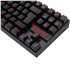 Teclado Mecânico Gamer Redragon Kumara TKL, LED Vermelho, Switch Blue, ABNT2, USB, Preto