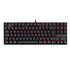 Teclado Mecânico Gamer Redragon Kumara TKL, LED Vermelho, Switch Blue, ABNT2, USB, Preto