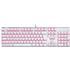 Teclado Mecânico Gamer Redragon Mitra Lunar, LED Vermelho, Switch Red, ABNT2, USB, Branco