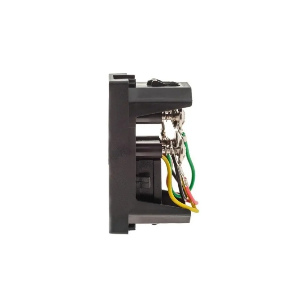 Tomada de Telefone RJ11 Legrand, Pial Plus+ 4 Fios, 1 Módulo, Preto, 615010PT