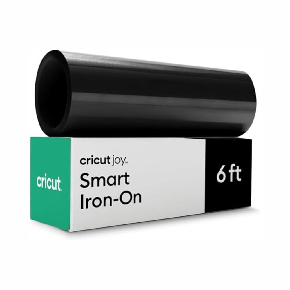 Vinil Termocolante Cricut Smart Iron On para máquina Joy, Preto (14 cm x 1,8 m)